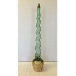 Very tall spiral wine bottle, Toscano Italy.