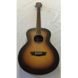 New Washburn acoustic guitar model WMJ 7SAT BM. No box/case.