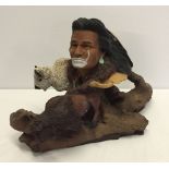 A large boxed J.H.Boone Limited Edition American Indian figure 'Visionary II'