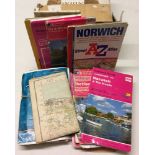 A small quantity of ordnance survey maps to include Norfolk & Suffolk.