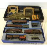 A part boxed Hornby Dublo Duchess of Atholl locomotive #6231, tender, LMS coaches, trucks, 3 rail