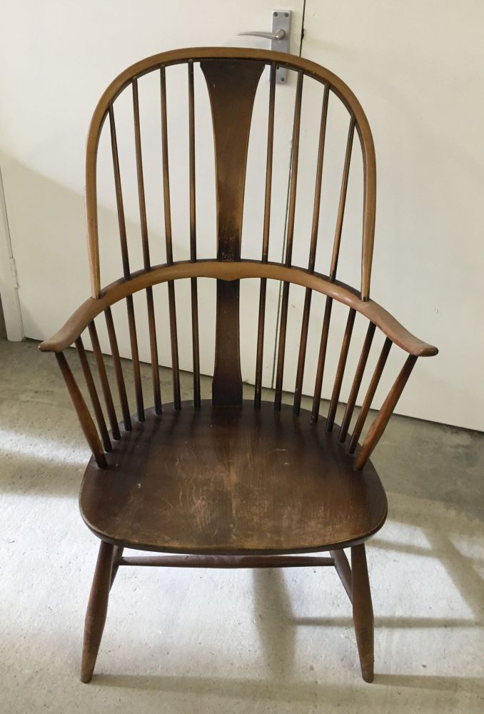 Ercol stick back chair.