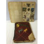 2 1930/40s scrapbooks to include early Disney characters Horace Horsecollar, Clarabelle Cow,