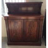 An early to mid 19th century flame mahogany chiffonier. 107cm wide and 126cm tall