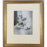 Adrian Taunton watercolour still life 'Roses', 24 x 19cm. Framed & glazed. Frame size 46 x 39cm.