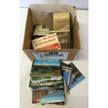 A box of postcards c1970-80s.