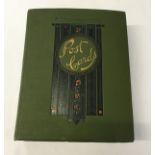 A green postcard album with Art Nouveau cover containing approx 500 cards, early 20th century.