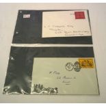 2 1971 emergency local post stamps & marks: 1) 26/1/1971 Cambridge. 2) 3/2/1971 Hinckley &