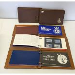 5 albums of Isle of Man stamps presentation packs 1973 inauguration to 14/9/83. 1973 & 1975 post due