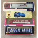 4 boxed Corgi company lorries to include Silent Night and Van Der Kwaak.