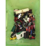 A box of mixed diecast.