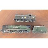 2 unboxed Hornby Dublo OO gauge locomotives: 1) Duke of Atholl 4-6-2, 2) BR black tank engine.