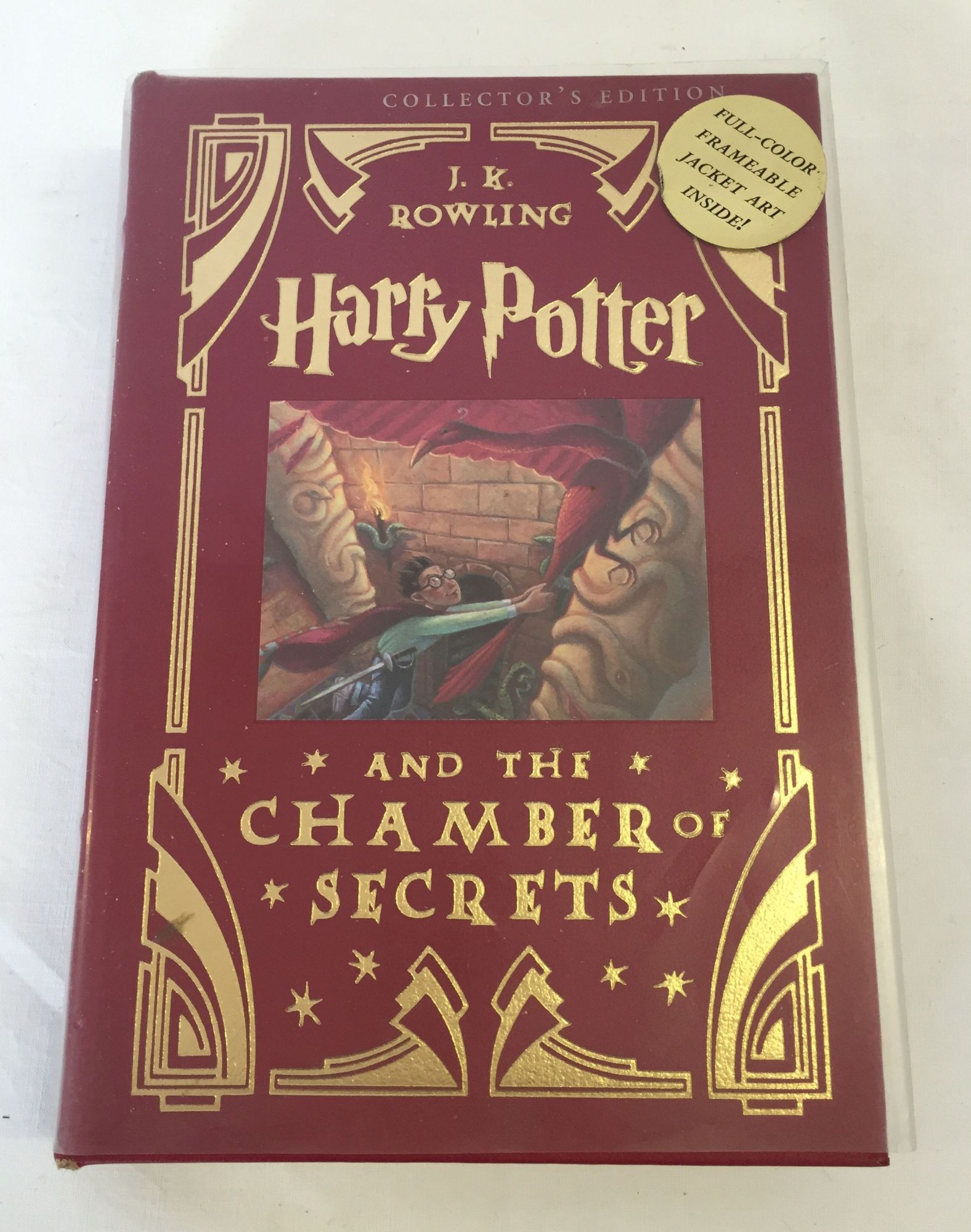 Harry Potter and the Chamber of Secrets J.K Rowling US Collectors 1st Edition. Unread in red leather