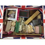 A collection of dolls house furniture & accessories.