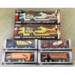 2 boxed Teamsters Emergency Transporters, together with 4 Fueline boxed industrial vehicles.