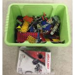 A small tub of mixed modern Meccano.