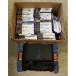 An unboxed PS2 original console together with controller, memory card, video leads (no power