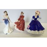 3 Royal Doulton figures to include Figure of the Yea, Mary, Louise and For You.