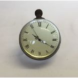 A modern orb desk clock in working order, 3" (7.5cm) diameter.