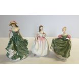 3 Royal Doulton lady figures to include - Best Wishes, Michelle and Ttender.