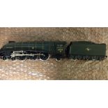 Unboxed Hornby OO gauge 4-6-2 BR green locomotive 'Mallard' 60022 & tender.