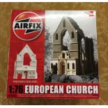 Airfix resin model, unpainted in original box 1:76 scale European church.