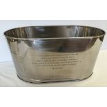 A large Lily Bollinger Wine bucket (approx 64 x 37 x 39cm).