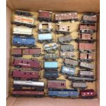 A box of OO gauge trucks & wagons (approx 35).