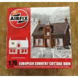 Airfix resin model, unpainted in original box - European country cottage ruin.