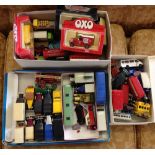 3 boxes of unboxed playworn diecast to include lorries & buses.