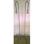 2 free standing plant/lantern garden hooks