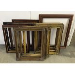 14 picture frames including matching ornate gilt. Mixed sizes