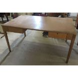 A large 2 drawer school desk 152 x 91 cm