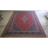 A large vintage Indian rug, size 247 x 355cm no damage, wear or fading.