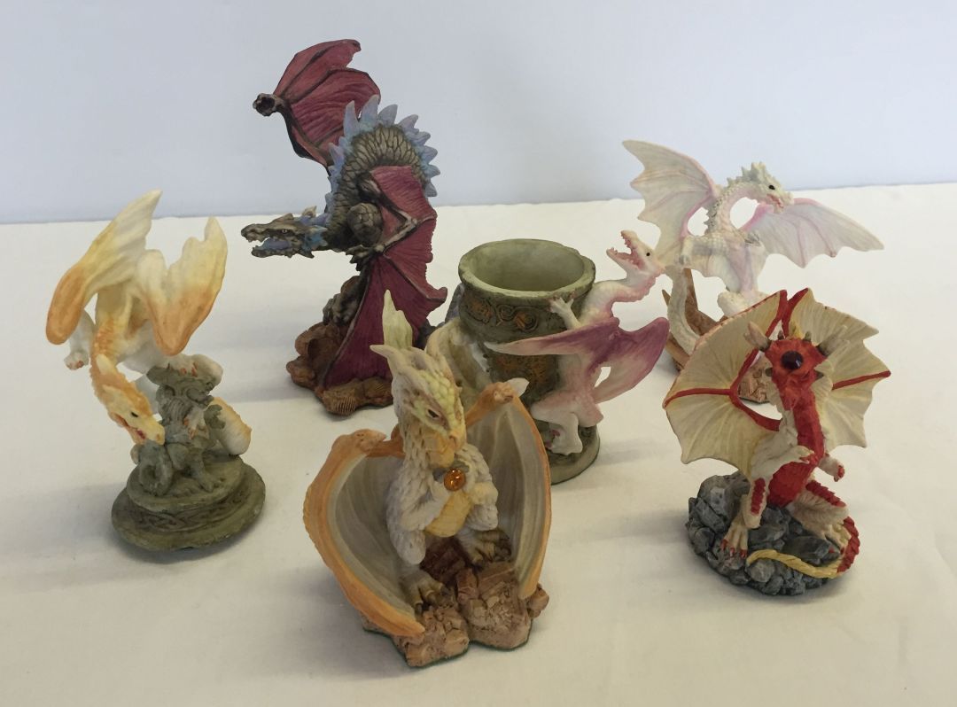 6 boxed Enchantica figures to include collectors club pieces.