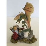 2000 annual piece by Enchantica " Battle for Freedom " complete with certificate, approx 20cm tall