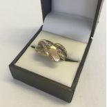 A 9ct gold single head serpent ring size U1/2 approx weight 7g.