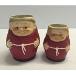 2 Geobels Cardinal Tuck red robed friar tankards.