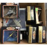 A collection of boxed mixed diecast aircraft to include famours fighter and modern jets.