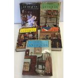 5 volumes of 'The Concise Encyclopedia of Antiques'.