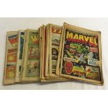 31 comics from 1970s & early 1980s comprising 19 x Whoopee, 10 x Tiger, 1 x Buster and 1 x Marvel.