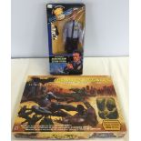 A Batman Begins Shadow Assault game together with a boxed Lieutenant Brogan action figure from Gerry