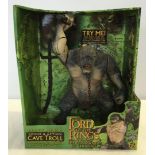 A boxed Lord of the Rings electronic cave troll with sounds & hammer slamming action from 'The