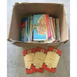 A box of world travel maps to include 1960's Ordnance Survey maps