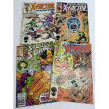 A collection of 4 notable comic books: X-Factor issues #5 & #6 (first appearance of Apocalypse), The