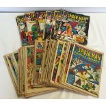 A collection of approx 50 'Spider-Man Weekly' comic books. Published by Marvel Comics UK 1973-74.