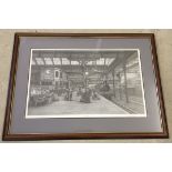 A large Ltd edition John S. Gibb railway print " Victoria" signed in pencil 23/750 framed and