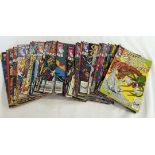 Approx 50 Silver Surfer comic books, mostly 1980s. Published by Marvel Comics.