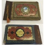 A Persian photo album decorated with micro mosaic to front cover.