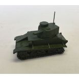 Early Dinky #152a Light Tank matte green, chain tracks. NB. Vendor advises purchased from new and